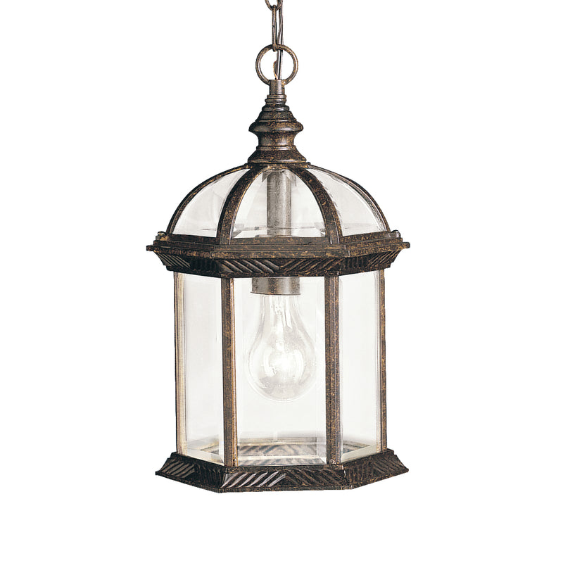 Kichler 9835TZ One Light Outdoor Pendant, Tannery Bronze Finish - LightingWellCo