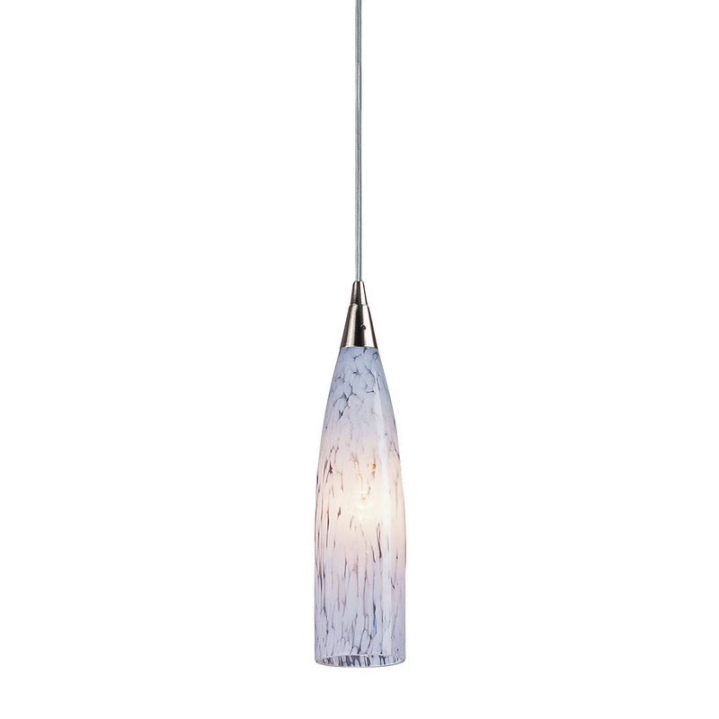 ELK Home 501-1SW One Light Mini Pendant, Satin Nickel Finish - At LightingWellCo