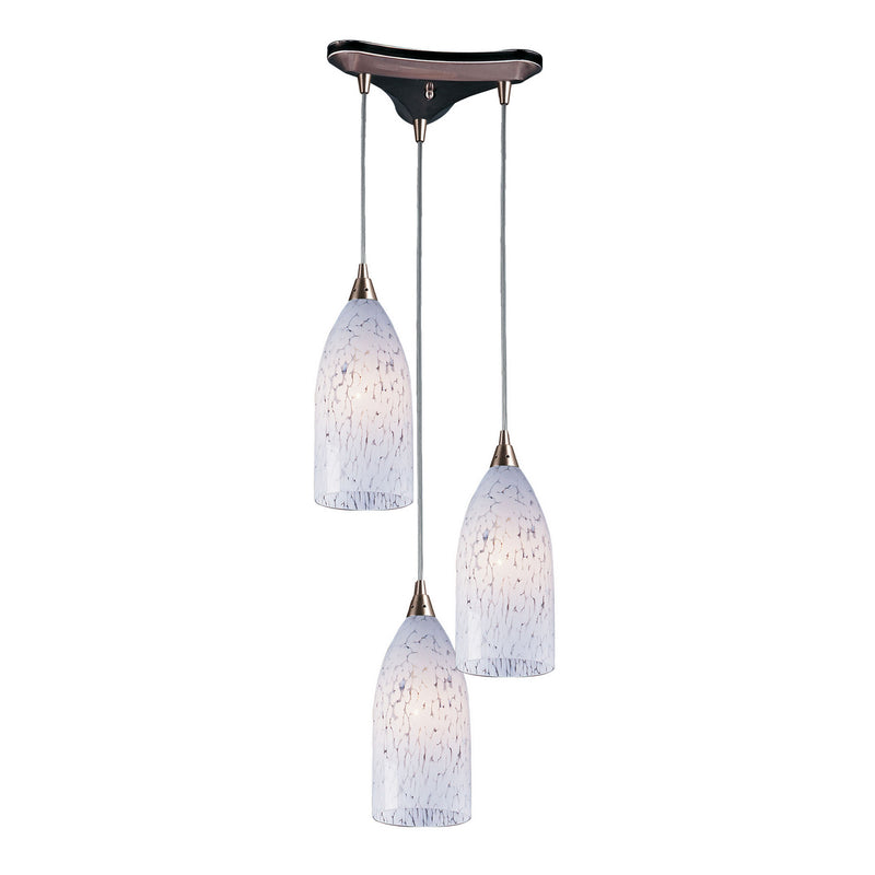 ELK Home 502-3SW Three Light Pendant, Satin Nickel Finish - At LightingWellCo