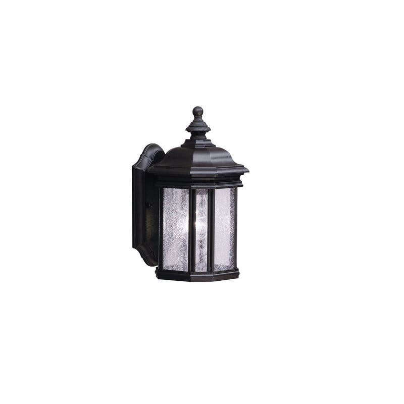 Kichler 9028BK One Light Outdoor Wall Mount, Black Finish - LightingWellCo