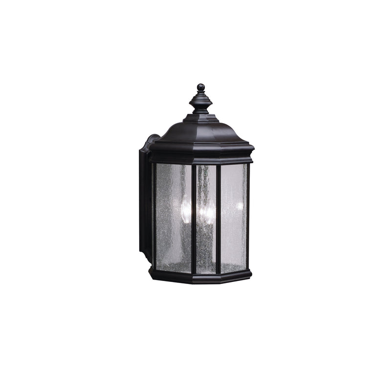 Kichler 9030BK Three Light Outdoor Wall Mount, Black Finish - LightingWellCo