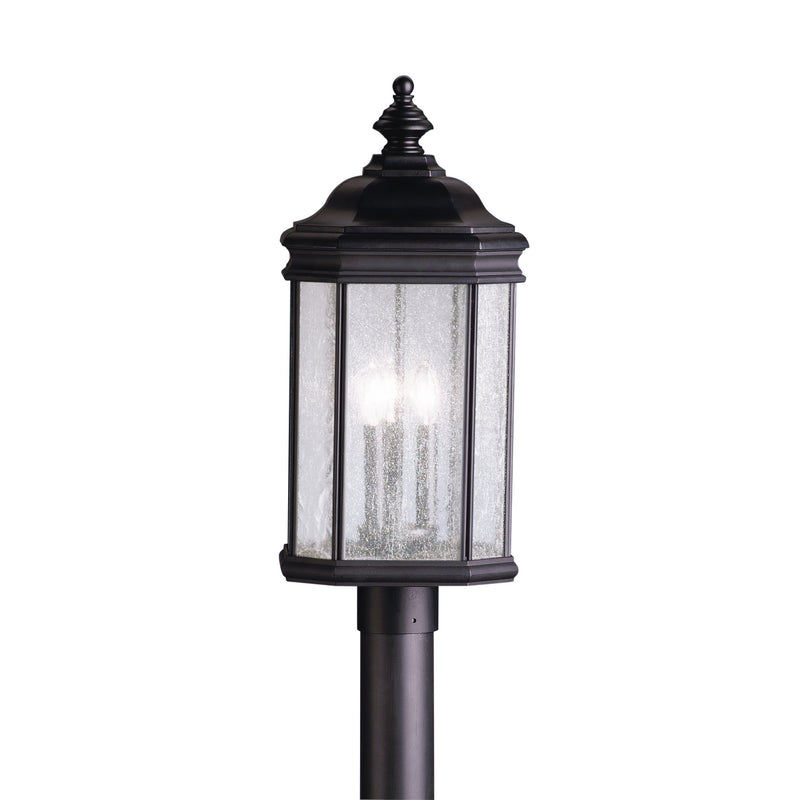 Kichler 9918BK Three Light Outdoor Post Mount, Black Finish - LightingWellCo