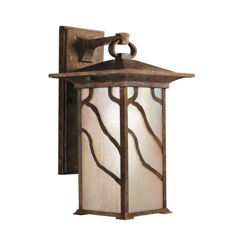 Kichler 9031DCO One Light Outdoor Wall Mount, Distressed Copper Finish - LightingWellCo