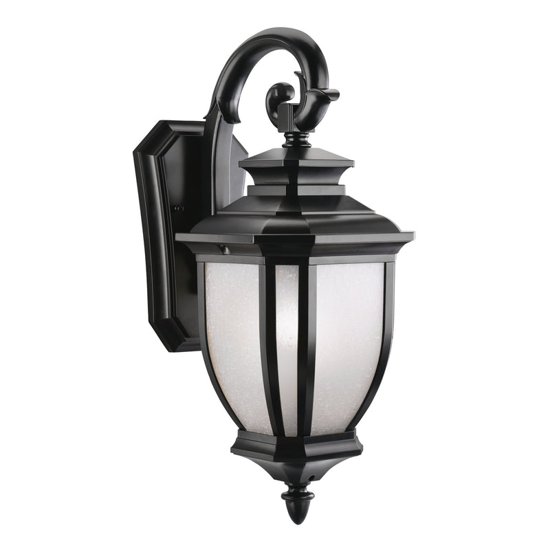 Kichler 9040BK One Light Outdoor Wall Mount, Black Finish - LightingWellCo