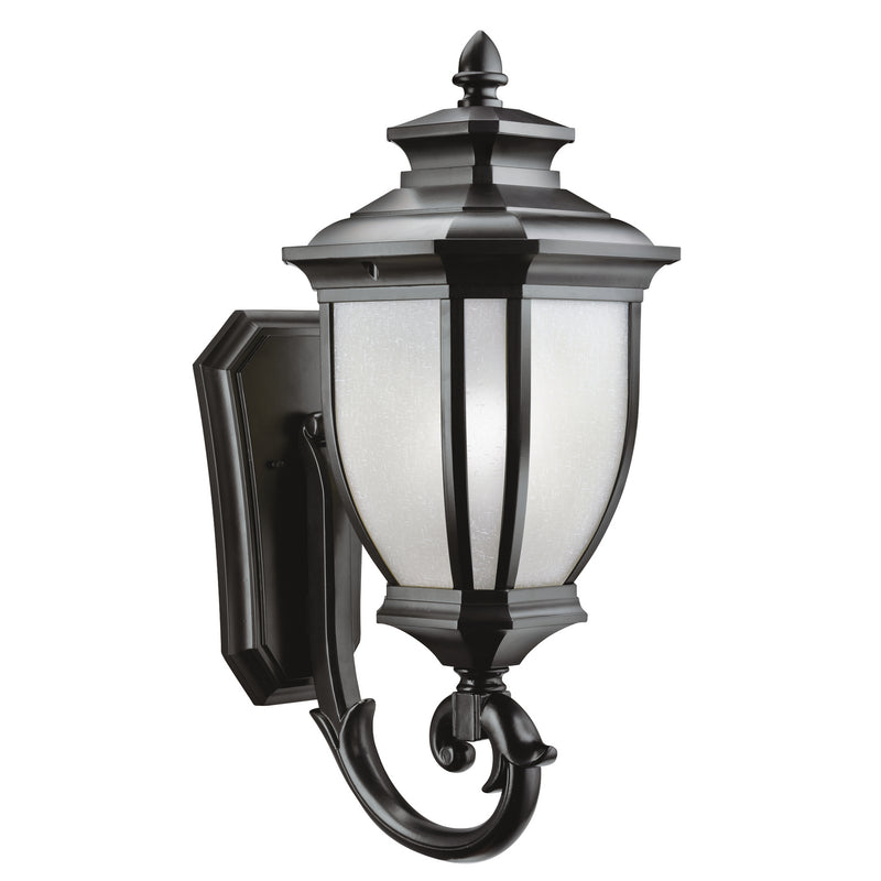 Kichler 9042BK One Light Outdoor Wall Mount, Black Finish - LightingWellCo