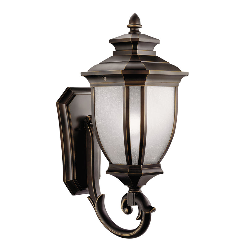 Kichler 9042RZ One Light Outdoor Wall Mount, Rubbed Bronze Finish - LightingWellCo