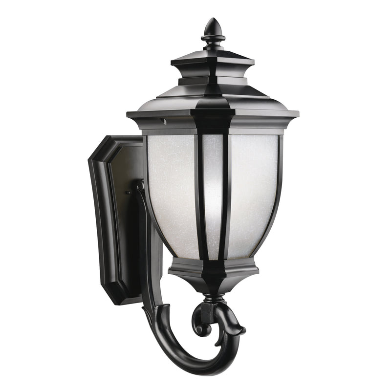 Kichler 9043BK One Light Outdoor Wall Mount, Black Finish - LightingWellCo