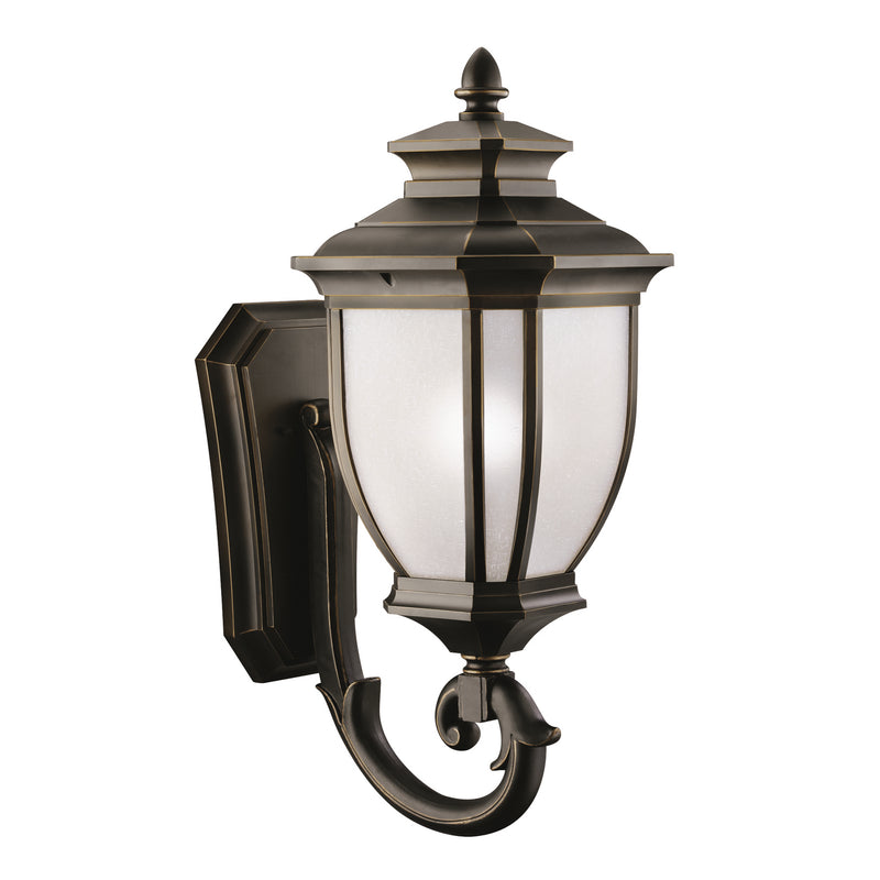 Kichler 9043RZ One Light Outdoor Wall Mount, Rubbed Bronze Finish - LightingWellCo