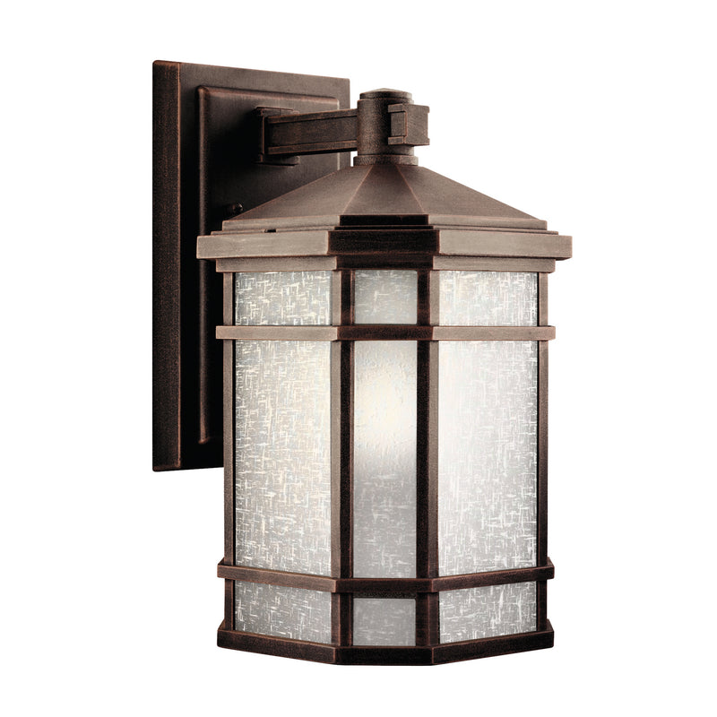 Kichler 9719PR One Light Outdoor Wall Mount, Prairie Rock Finish - LightingWellCo