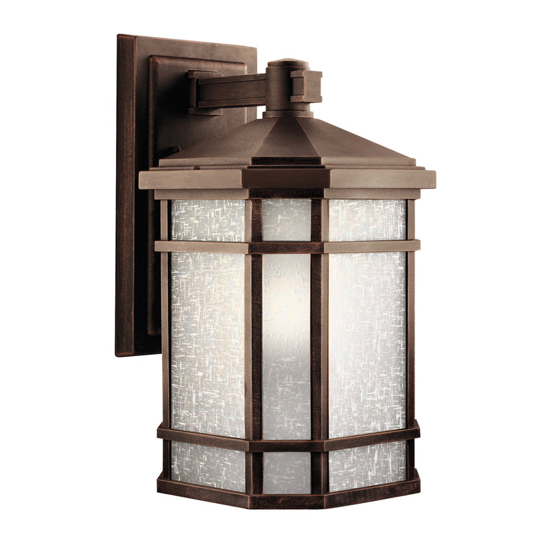 Kichler 9720PR One Light Outdoor Wall Mount, Prairie Rock Finish - LightingWellCo