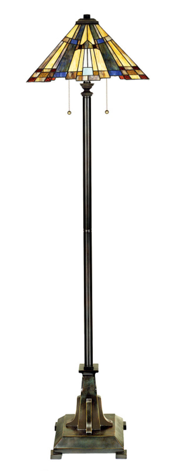 Quoizel TFF16191A5VA Two Light Floor Lamp, Valiant Bronze Finish - LightingWellCo