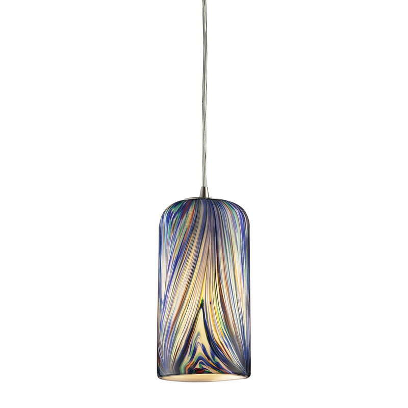 ELK Home 544-1MO One Light Mini Pendant, Satin Nickel Finish-LightingWellCo