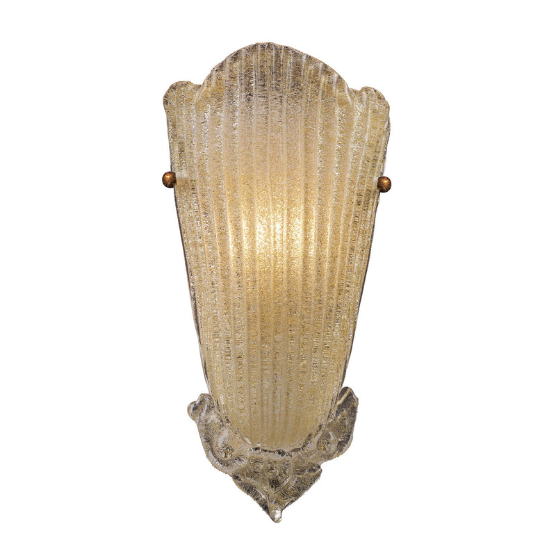 ELK Home 1520/1 One Light Wall Sconce, Antique Gold Leaf Finish-LightingWellCo