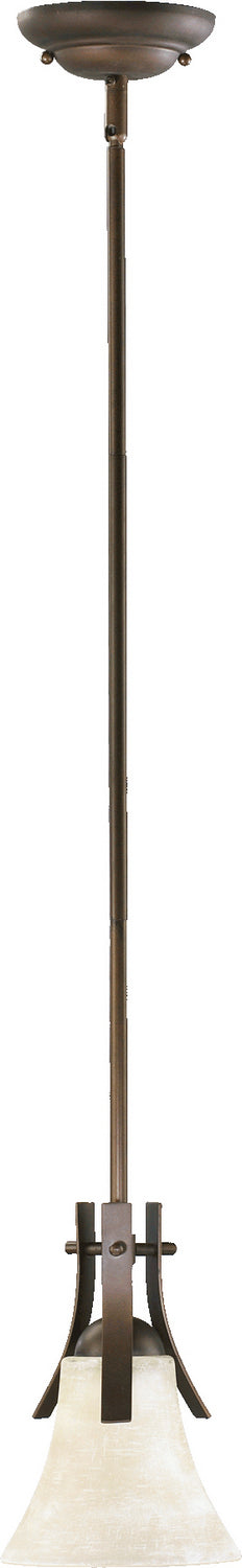 Quorum 3177-86 One Light Pendant, Oiled Bronze Finish - LightingWellCo