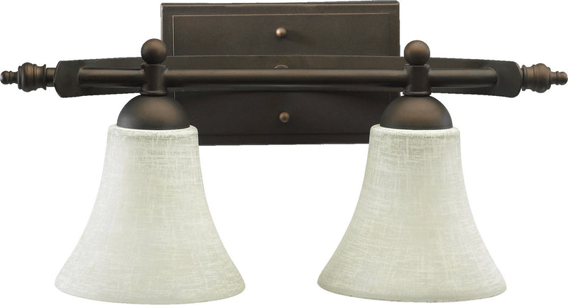 Quorum 5077-2-86 Two Light Vanity, Oiled Bronze Finish - LightingWellCo