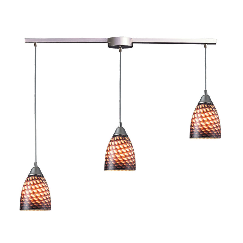 ELK Home 416-3L-C Three Light Pendant, Satin Nickel Finish - At LightingWellCo