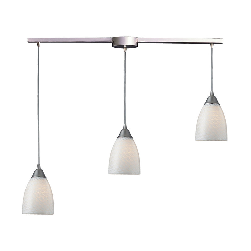 ELK Home 416-3L-WS Three Light Pendant, Satin Nickel Finish - At LightingWellCo