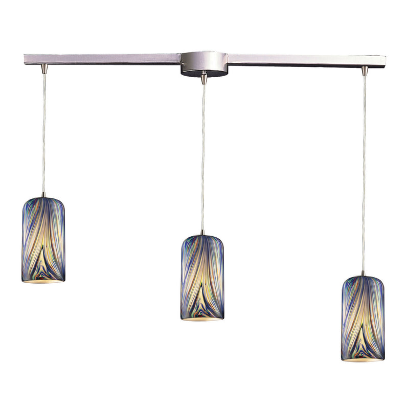 ELK Home 544-3L-MO Three Light Pendant, Satin Nickel Finish-LightingWellCo