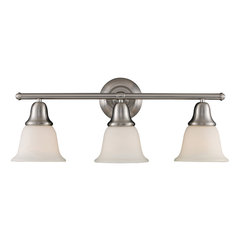 ELK Home 67022-3 Three Light Vanity, Brushed Nickel Finish-LightingWellCo