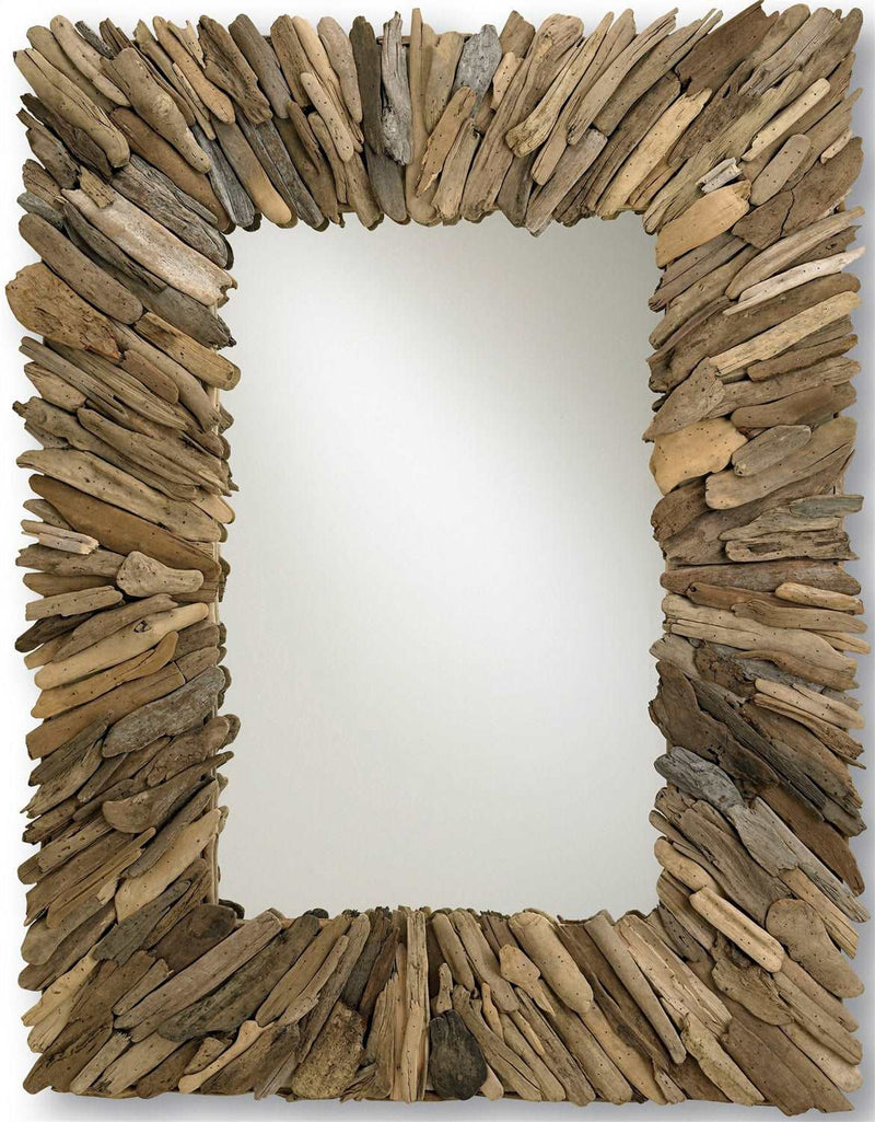 Currey and Company 4344 Mirror, Natural/Mirror Finish - LightingWellCo