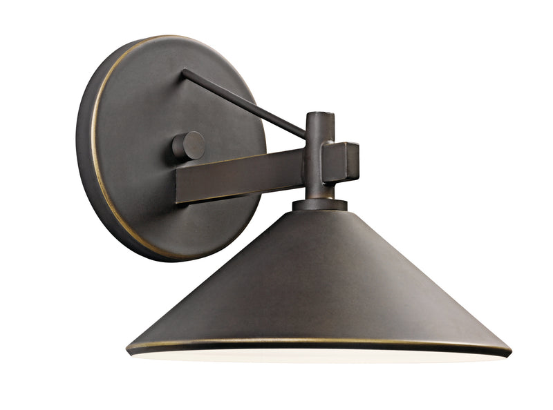 Kichler 49059OZ One Light Outdoor Wall Mount, Olde Bronze Finish - LightingWellCo