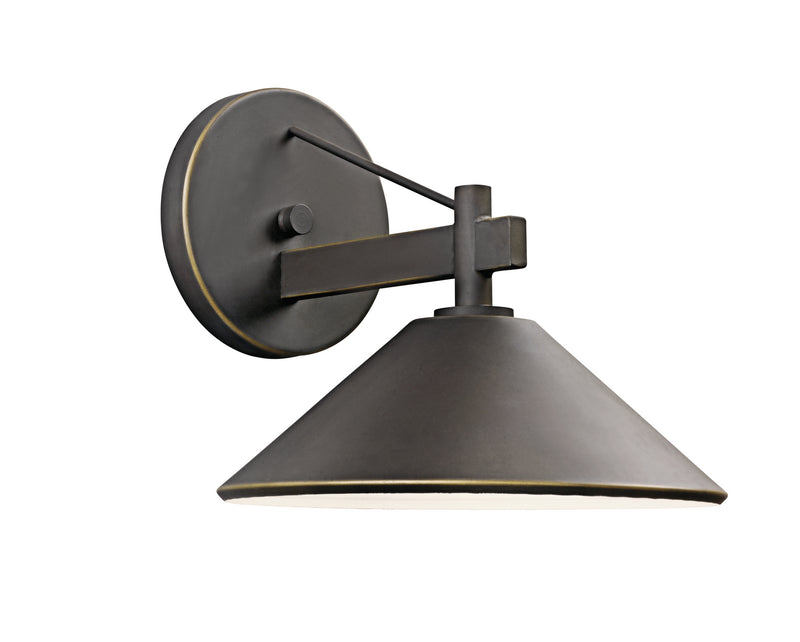 Kichler 49060OZ One Light Outdoor Wall Mount, Olde Bronze Finish - LightingWellCo