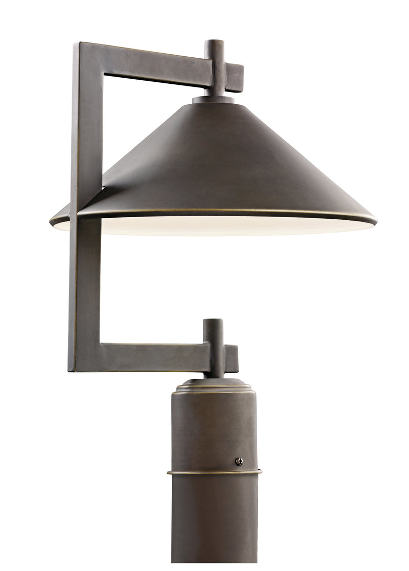 Kichler 49063OZ One Light Outdoor Post Mount, Olde Bronze Finish - LightingWellCo