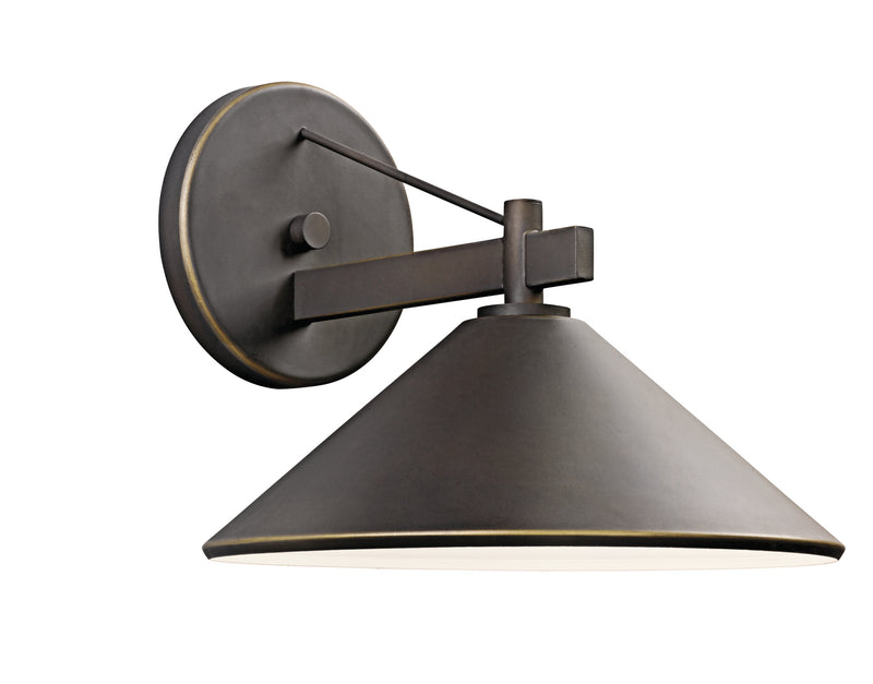 Kichler 49061OZ One Light Outdoor Wall Mount, Olde Bronze Finish - LightingWellCo