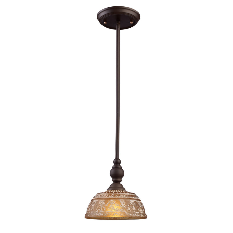 ELK Home 66194-1 One Light Mini Pendant, Oiled Bronze Finish-LightingWellCo