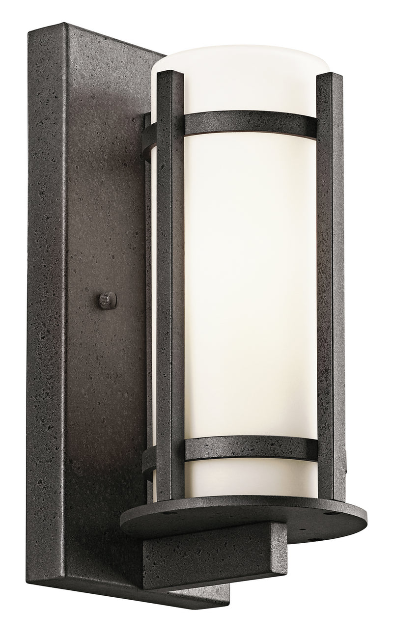 Kichler 49119AVI One Light Outdoor Wall Mount, Anvil Iron Finish - LightingWellCo