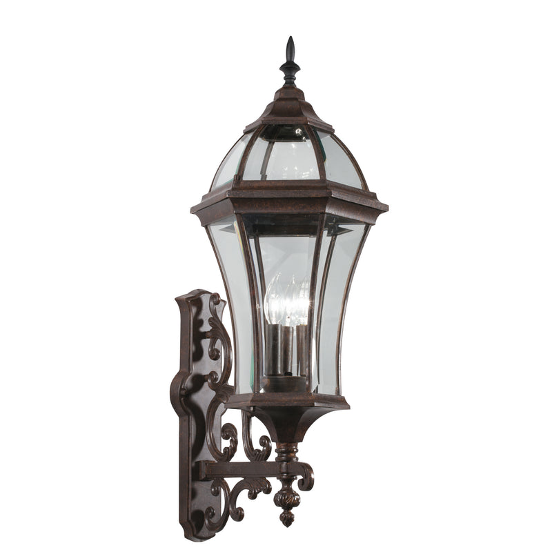 Kichler 49185TZ Three Light Outdoor Wall Mount, Tannery Bronze Finish - LightingWellCo