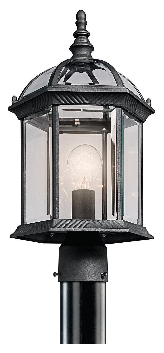 Kichler 49187BK One Light Outdoor Post Mount, Black Finish - LightingWellCo