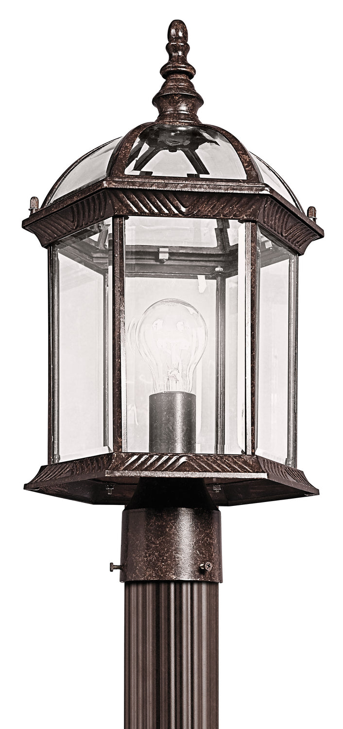 Kichler 49187TZ One Light Outdoor Post Mount, Tannery Bronze Finish - LightingWellCo