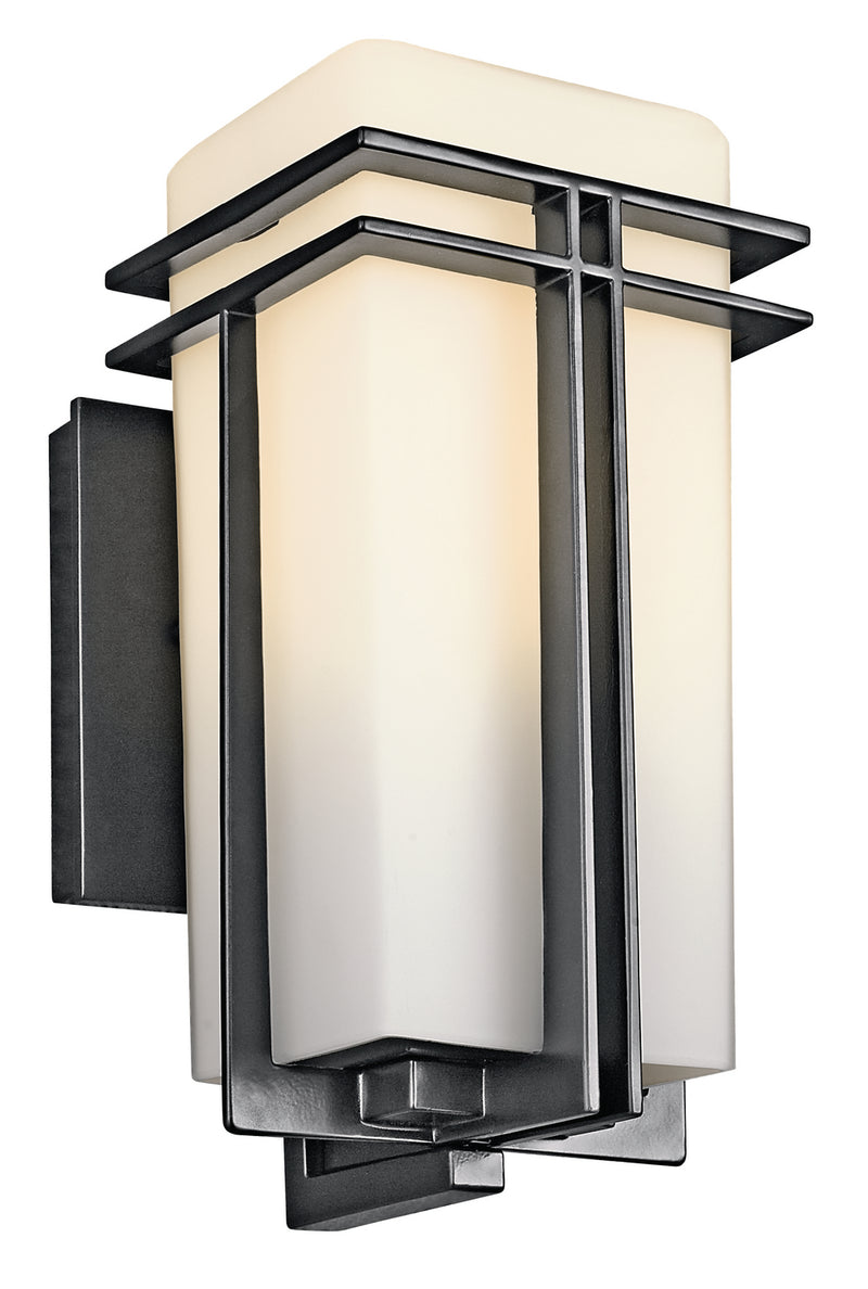 Kichler 49200BK One Light Outdoor Wall Mount, Black Finish - LightingWellCo