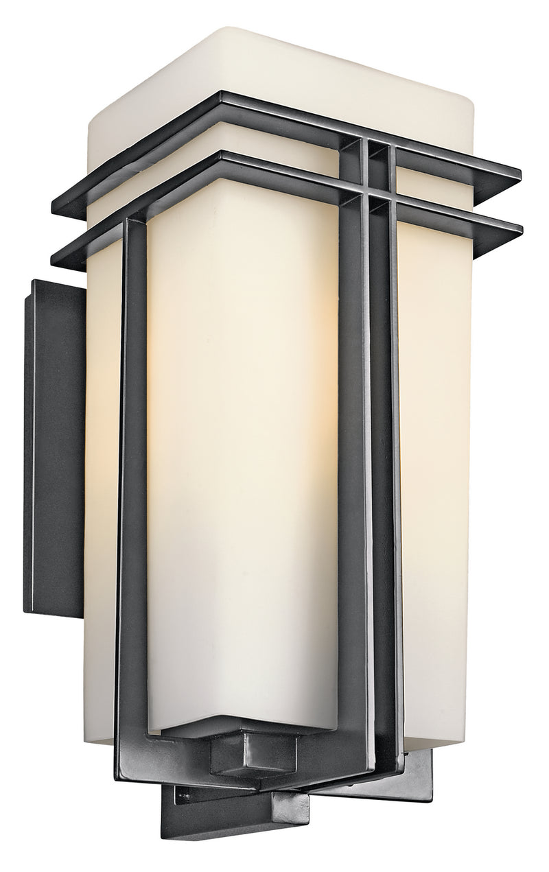 Kichler 49203BK One Light Outdoor Wall Mount, Black Finish - LightingWellCo