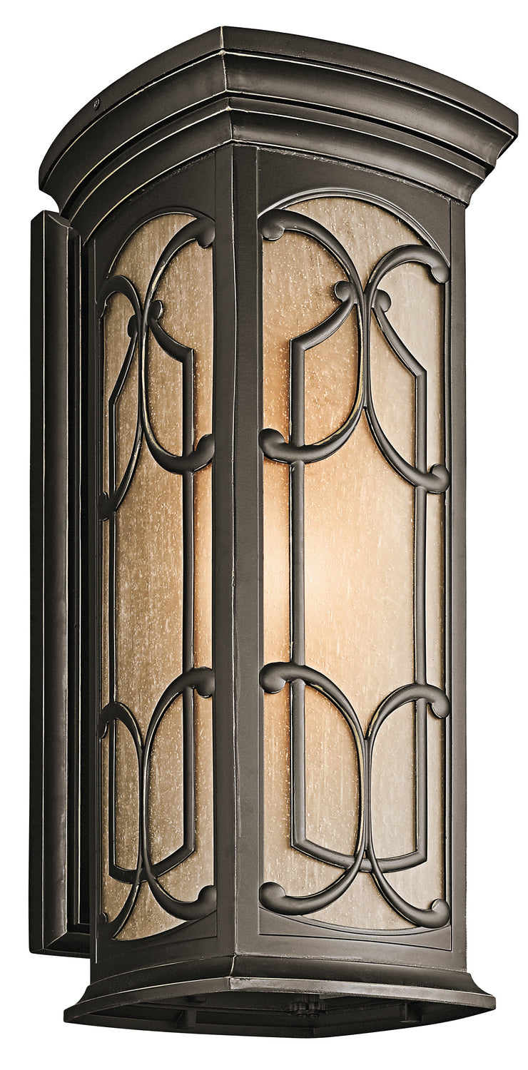 Kichler 49229OZ One Light Outdoor Wall Mount, Olde Bronze Finish - LightingWellCo