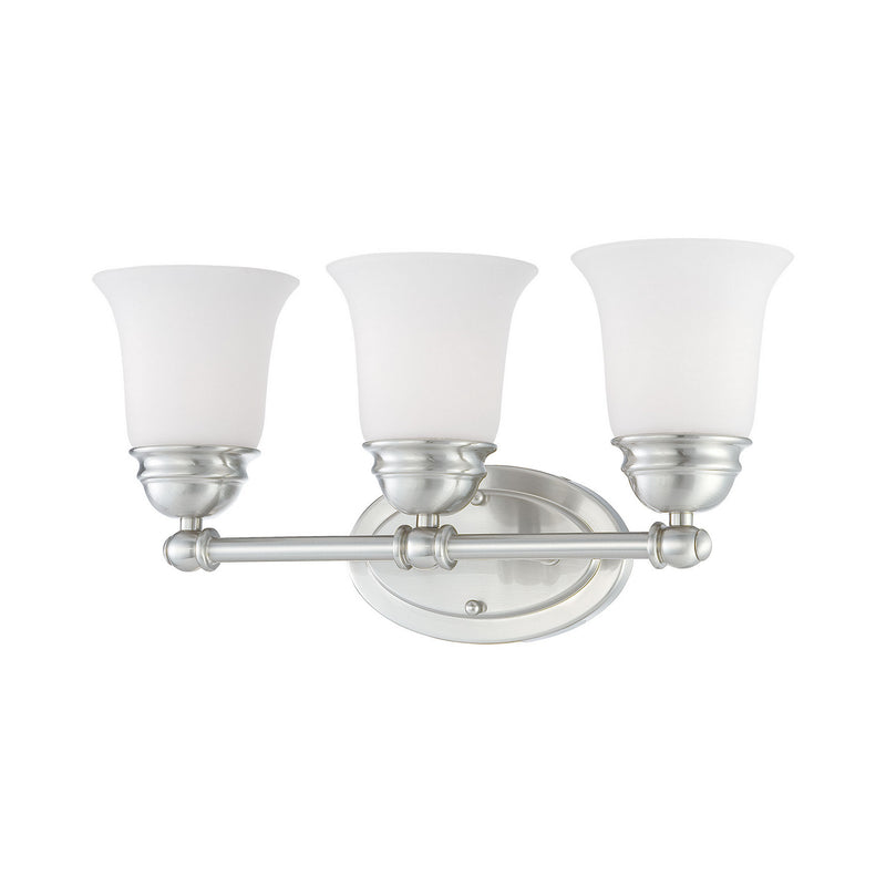 ELK Home SL714378 Three Light Wall Lamp, Brushed Nickel Finish - At LightingWellCo