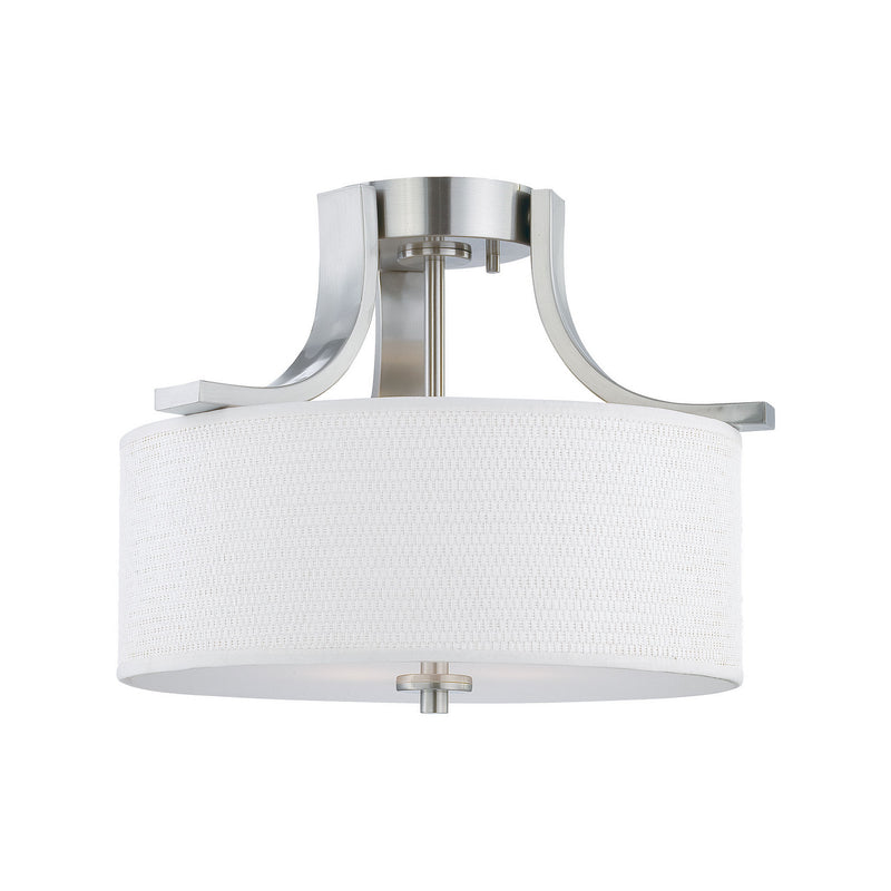 ELK Home SL860978 Two Light Flush Mount, Brushed Nickel Finish - At LightingWellCo