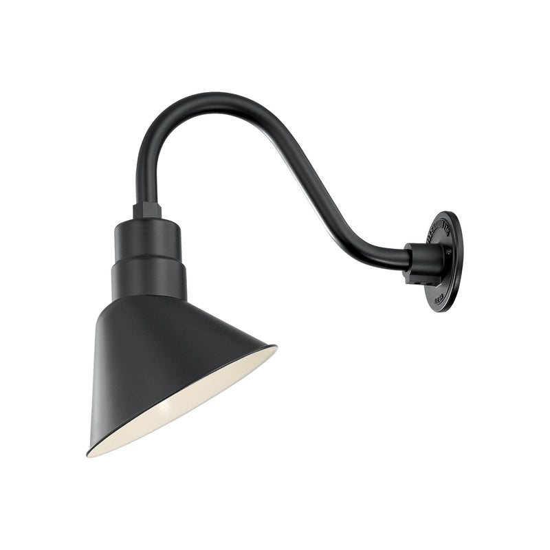 Millennium RAS10-SB One Light Pendant, Satin Black Finish - LightingWellCo