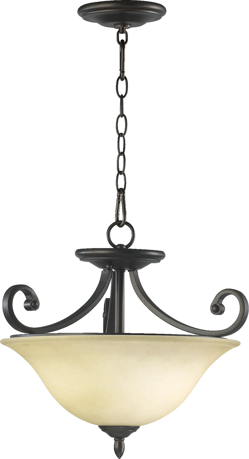 Quorum 2854-18-86 Three Light Dual Mount, Oiled Bronze Finish - LightingWellCo