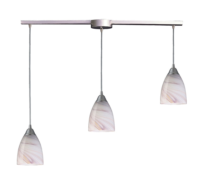 ELK Home 527-3L-CR Three Light Pendant, Satin Nickel Finish - At LightingWellCo