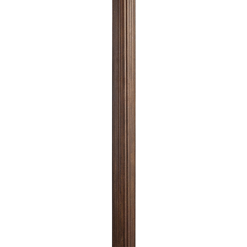 Kichler 9595BST Outdoor Fluted Post, Brown Stone Finish - LightingWellCo