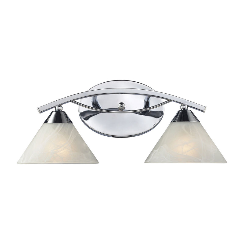 ELK Home 17021/2 Two Light Vanity Lamp, Polished Chrome Finish - At LightingWellCo