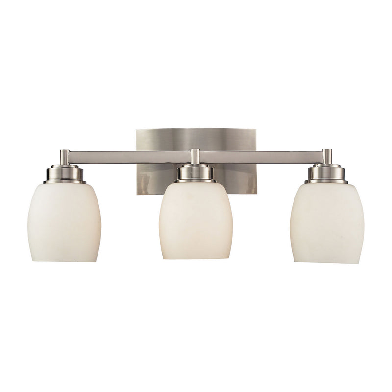 ELK Home 17102/3 Three Light Vanity, Satin Nickel Finish - At LightingWellCo