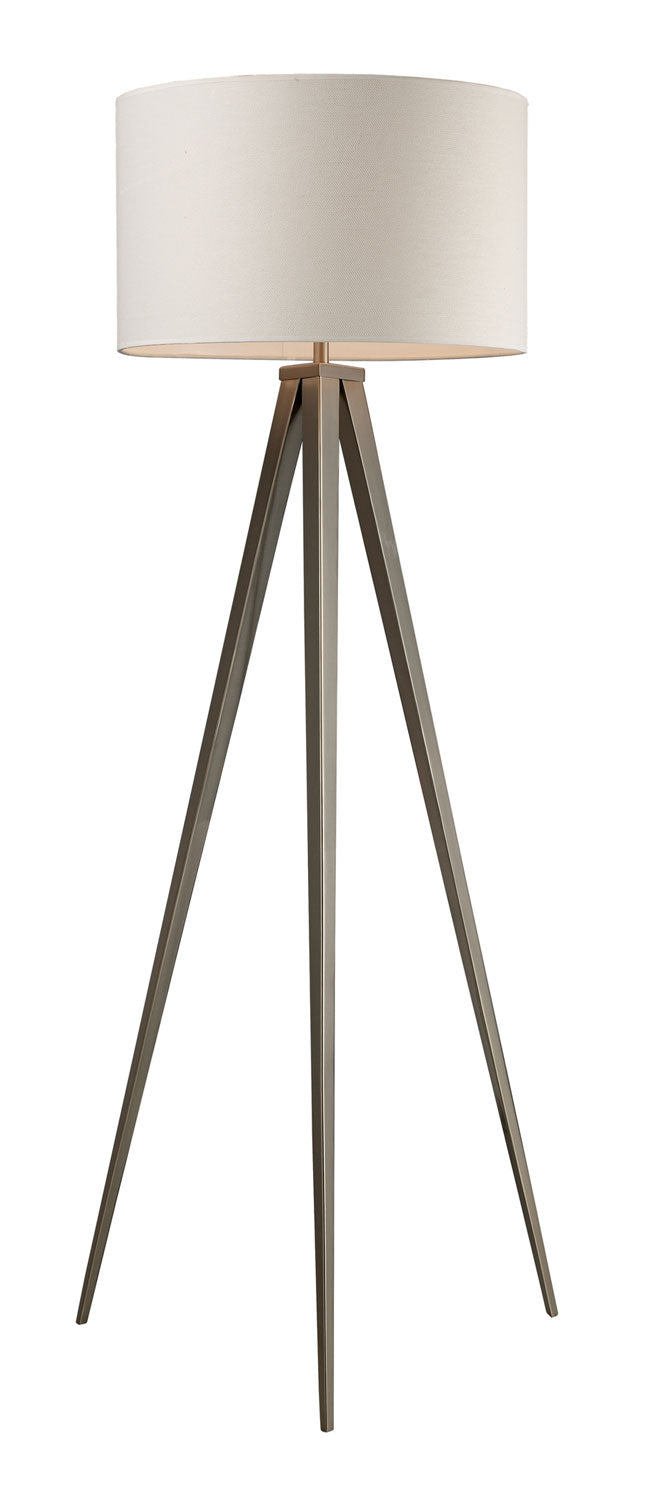 ELK Home D2121 One Light Floor Lamp, Satin Nickel Finish - At LightingWellCo