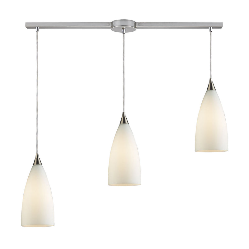 ELK Home 2580/3L Three Light Pendant, Satin Nickel Finish - At LightingWellCo