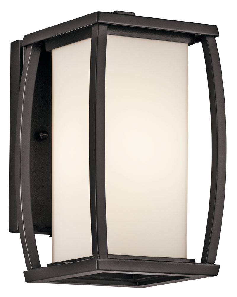 Kichler 49336AZ One Light Outdoor Wall Mount, Architectural Bronze Finish - LightingWellCo