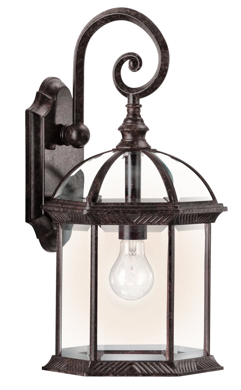 Kichler 49186TZ One Light Outdoor Wall Mount, Tannery Bronze Finish - LightingWellCo