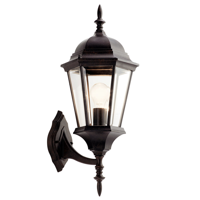 Kichler 9654TZ One Light Outdoor Wall Mount, Tannery Bronze Finish - LightingWellCo