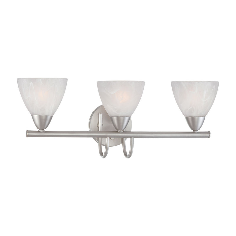 ELK Home 190017117 Three Light Wall Lamp, Matte Nickel Finish - At LightingWellCo